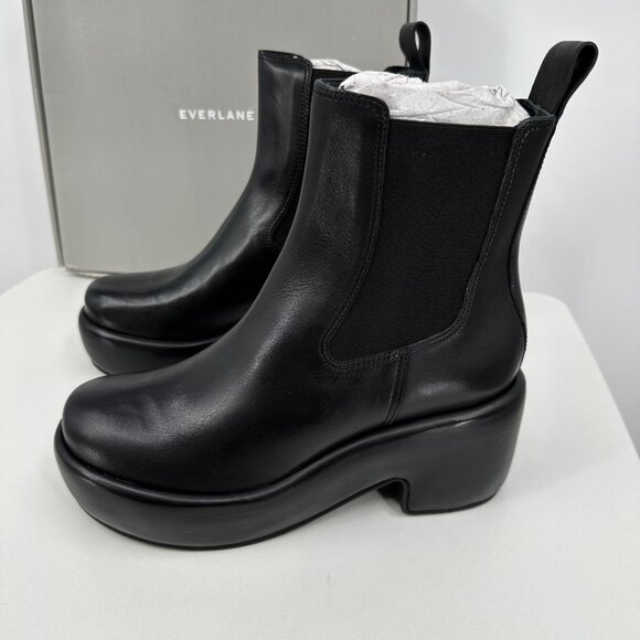 Everlane The Puffa Boot in Black size 10 Chelsea Ankle 3.25" Chunky Platform - Picture 1 of 10